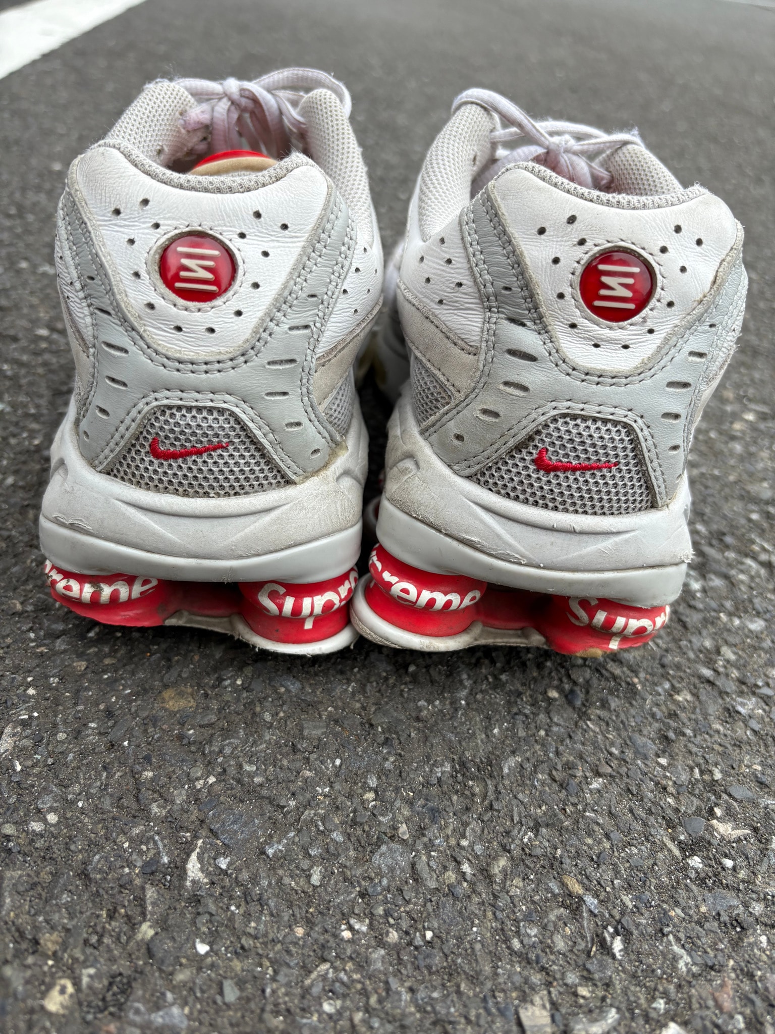 Supreme × Nike Shox Ride 2 "White/Grey Fog/Flat Platinum"
