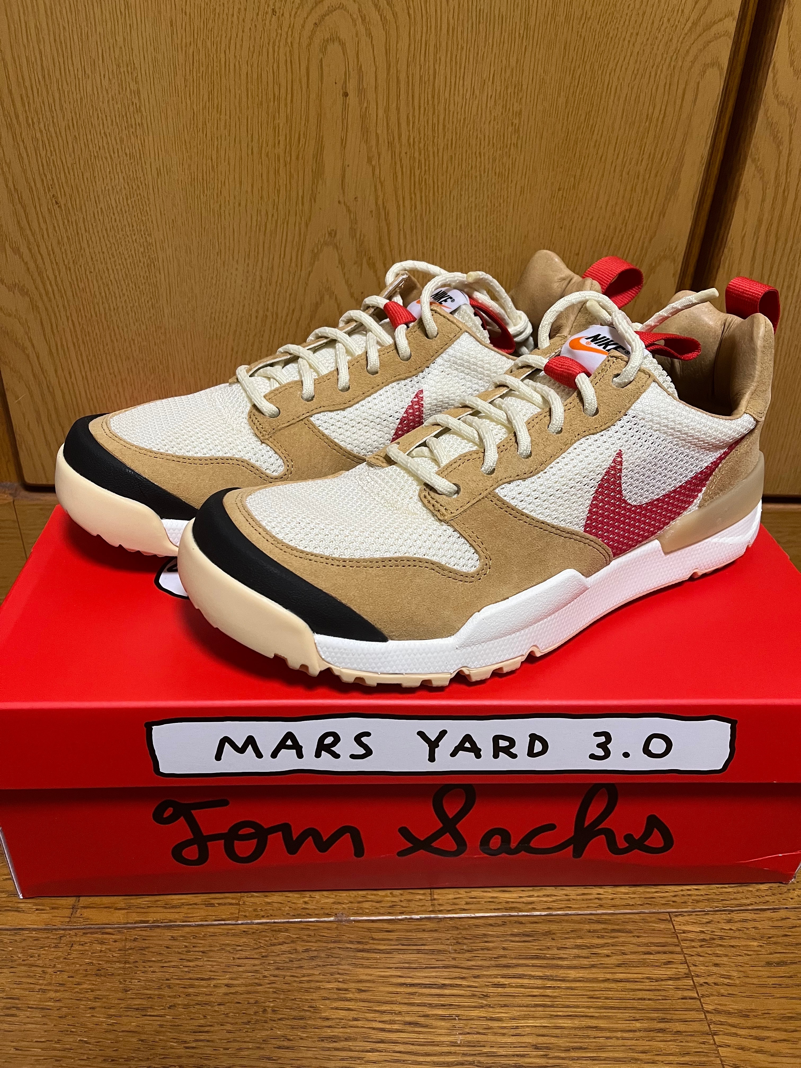 Tom Sachs × Nike Craft Mars Yard 3.0 "Natural/Sport Red"
