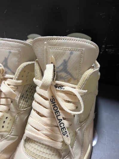Off-White × Nike Women's Air Jordan 4 SP "Sail"