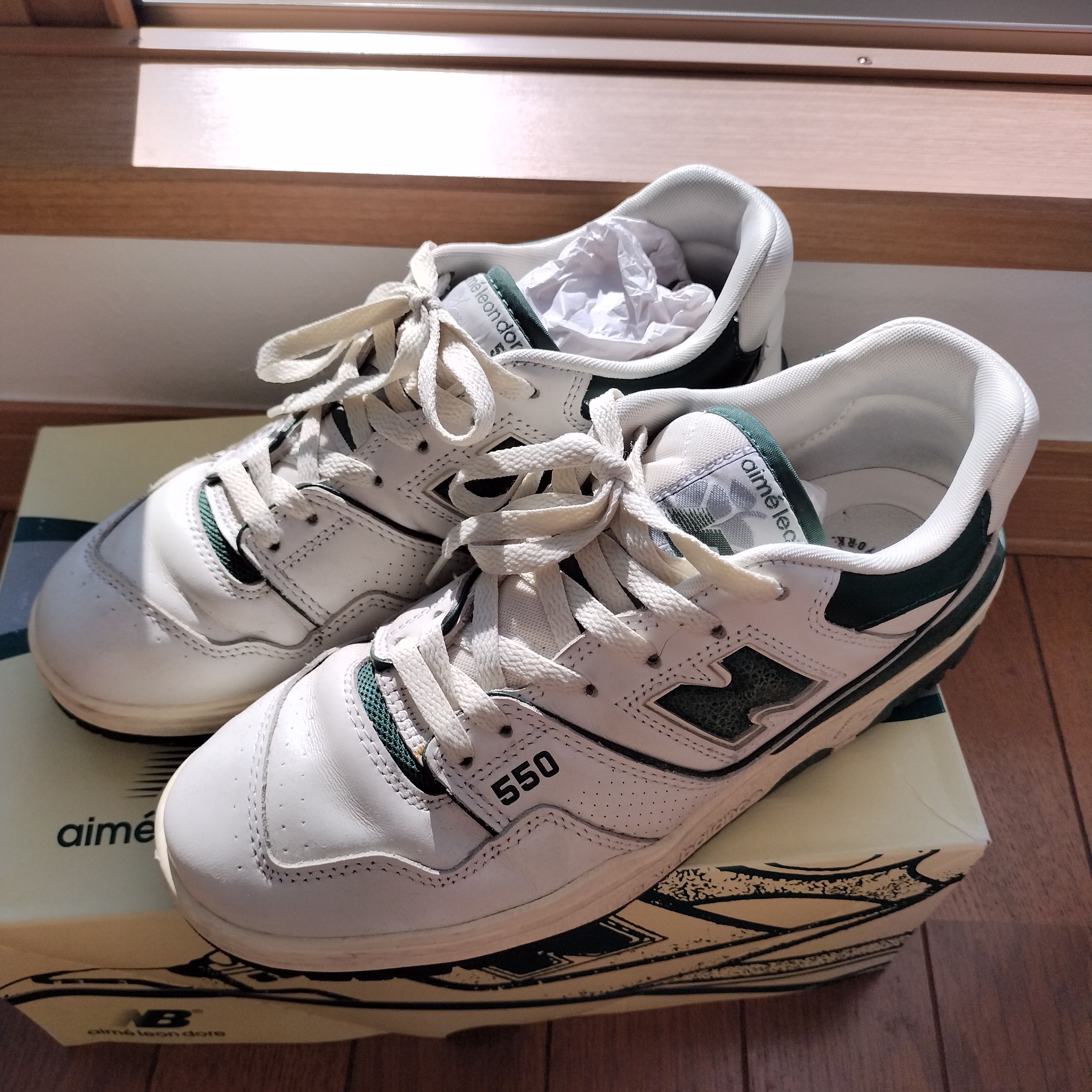 Aime Leon Dore × New Balance 550 "White/Green"