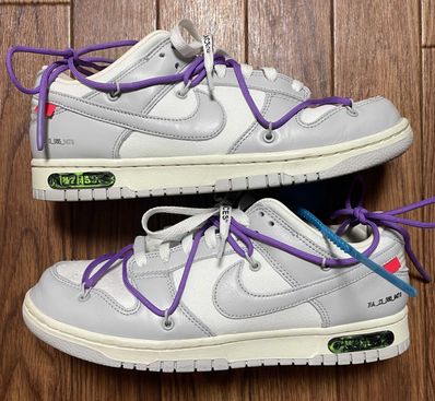 Off-White × Nike Dunk Low "Sail/Neutral Gray"