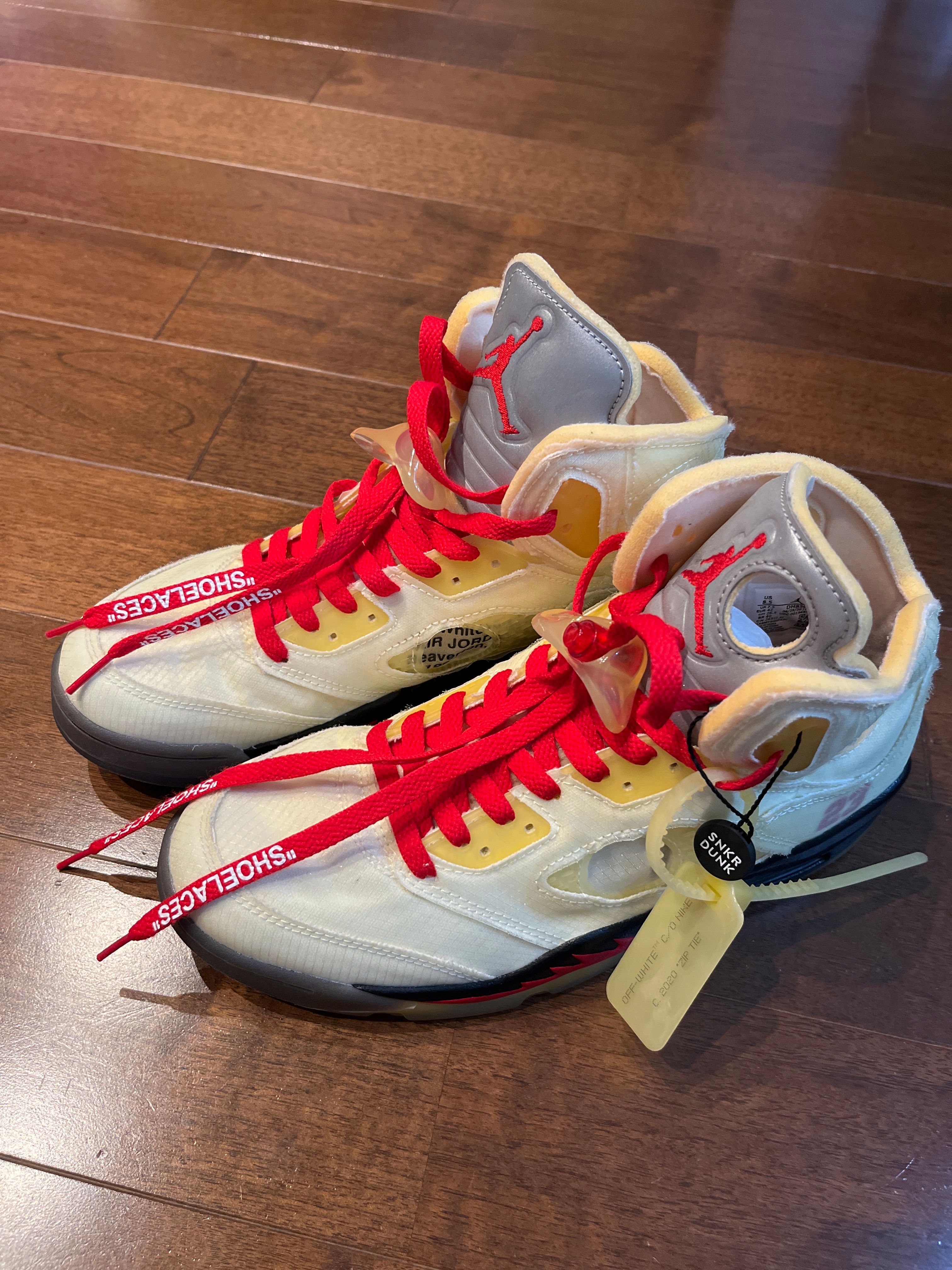 Off-White × Nike Air Jordan 5 "Sail"  