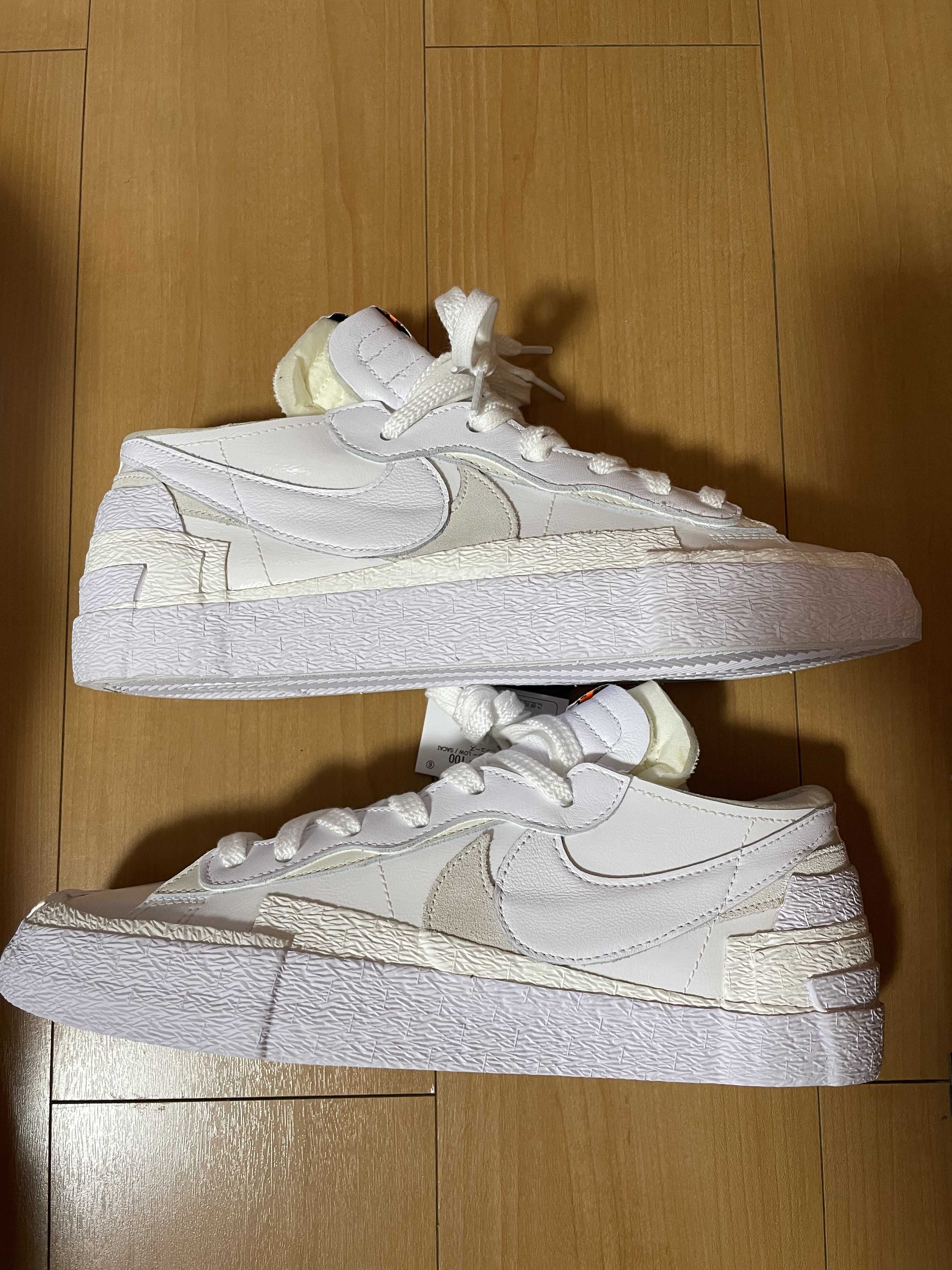 sacai × Nike Blazer Low "White Patent Leather"