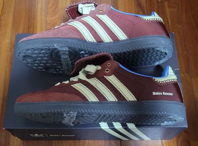 Wales Bonner × adidas Samba Nylon Low "Fox Brown/Sandy Beige/Lucky Blue"