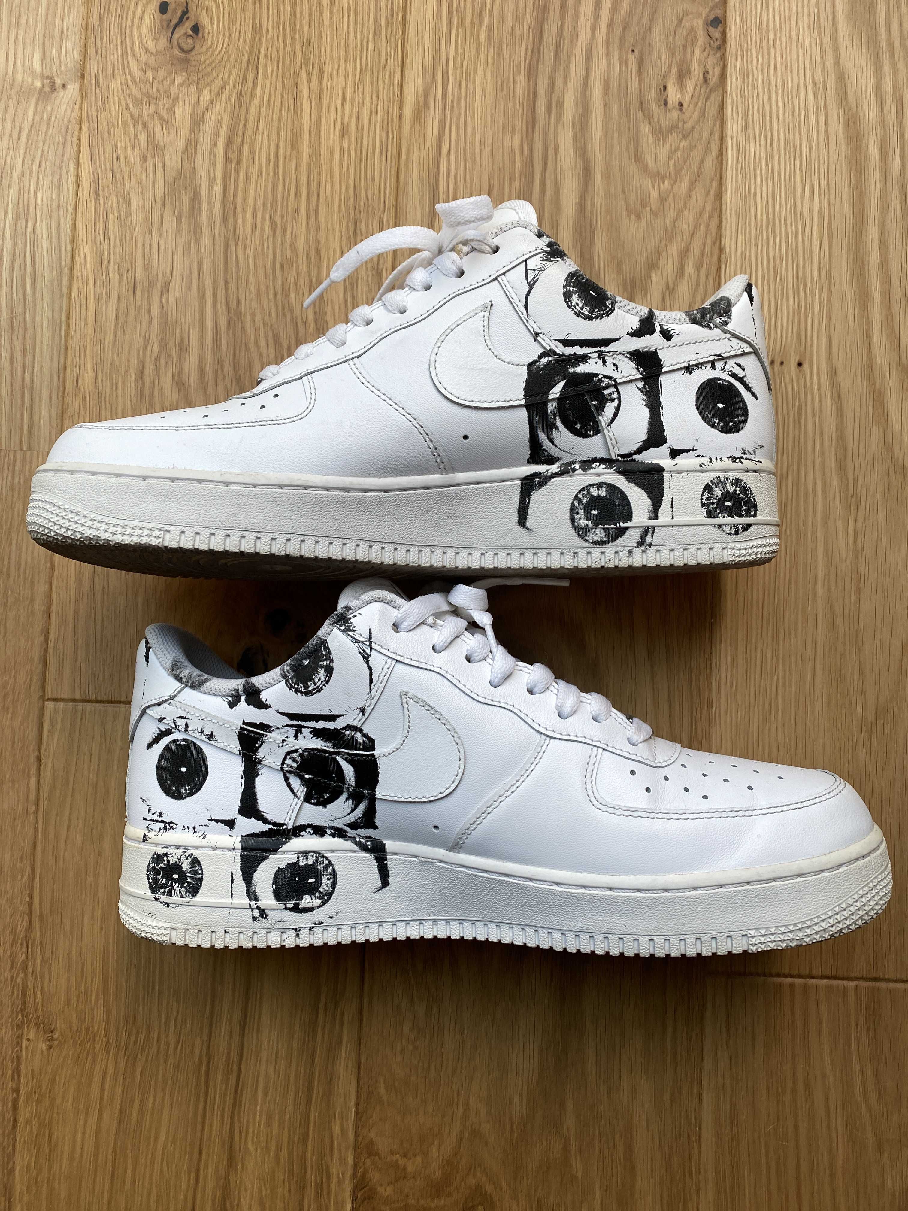 Supreme × COMME des GARCONS SHIRT × Nike Air Force 1 Low "White"