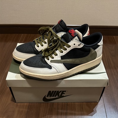 Travis Scott × Nike Women's Air Jordan 1 Low OG "Medium Olive"