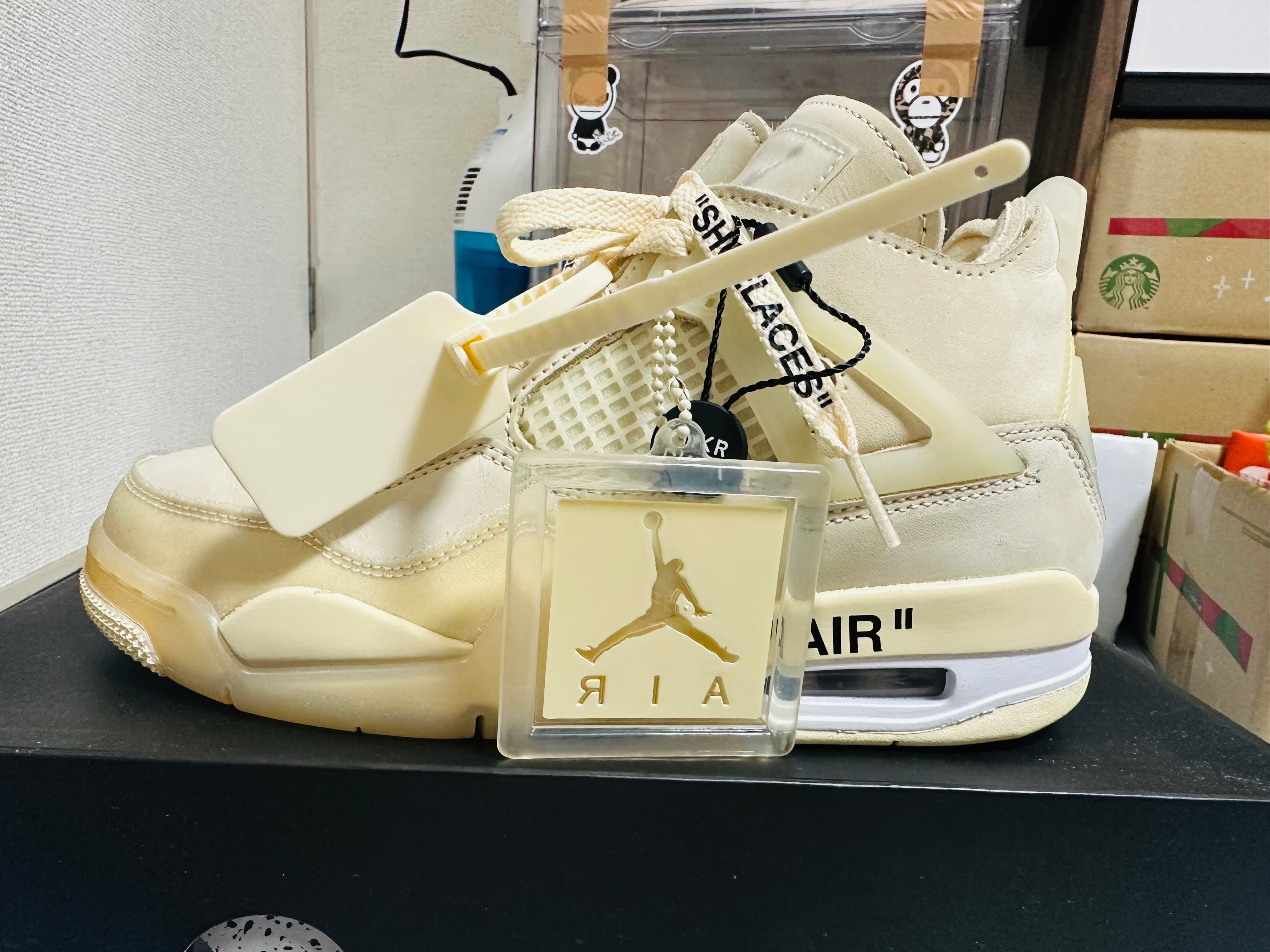 Off-White × Nike Women's Air Jordan 4 SP "Sail"
