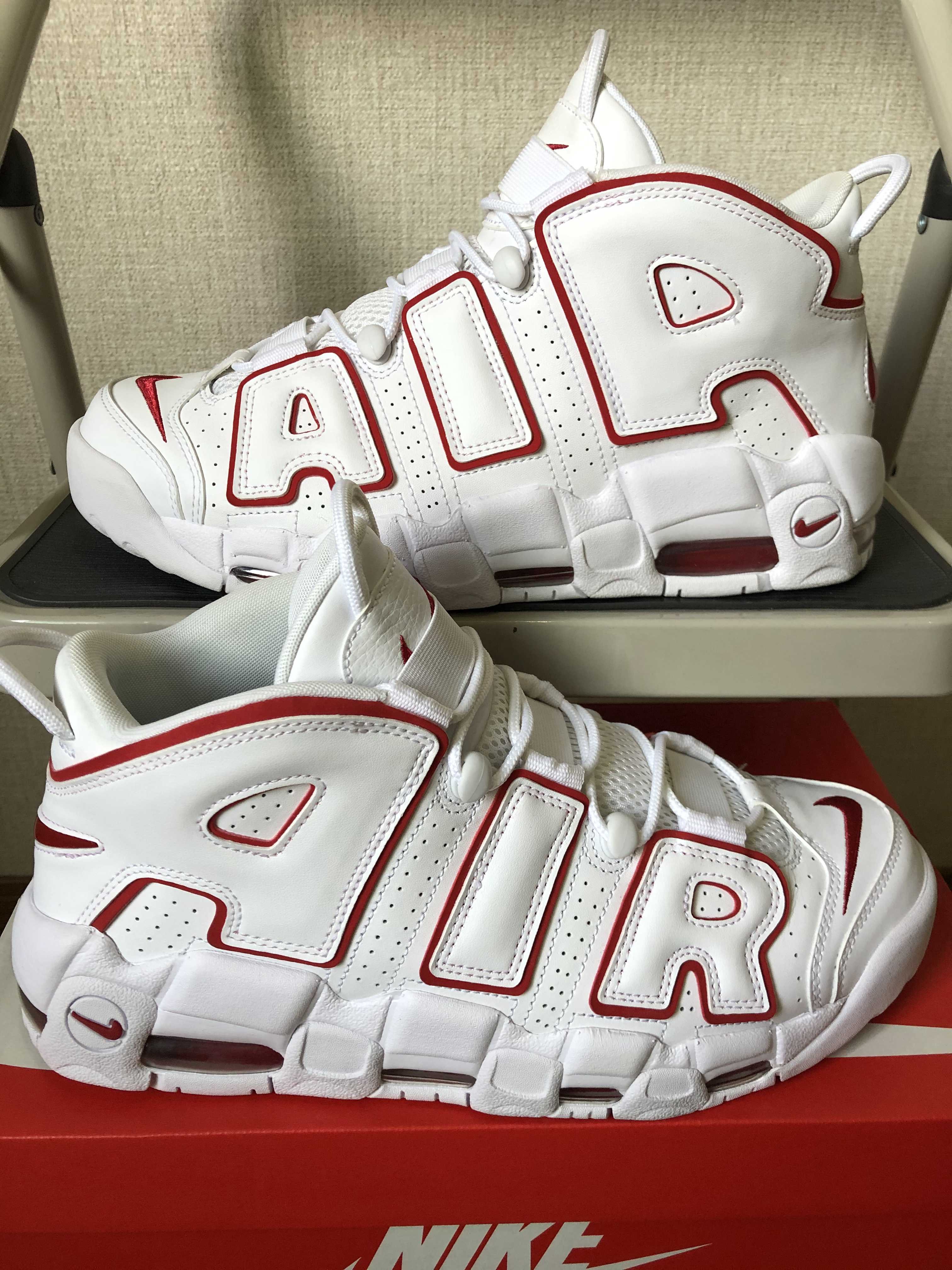 NIKE AIR MORE UPTEMPO "WHITE/VARSITY RED" (2021)