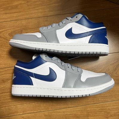 Nike Women's Air Jordan 1 Low "Grey and Blue"