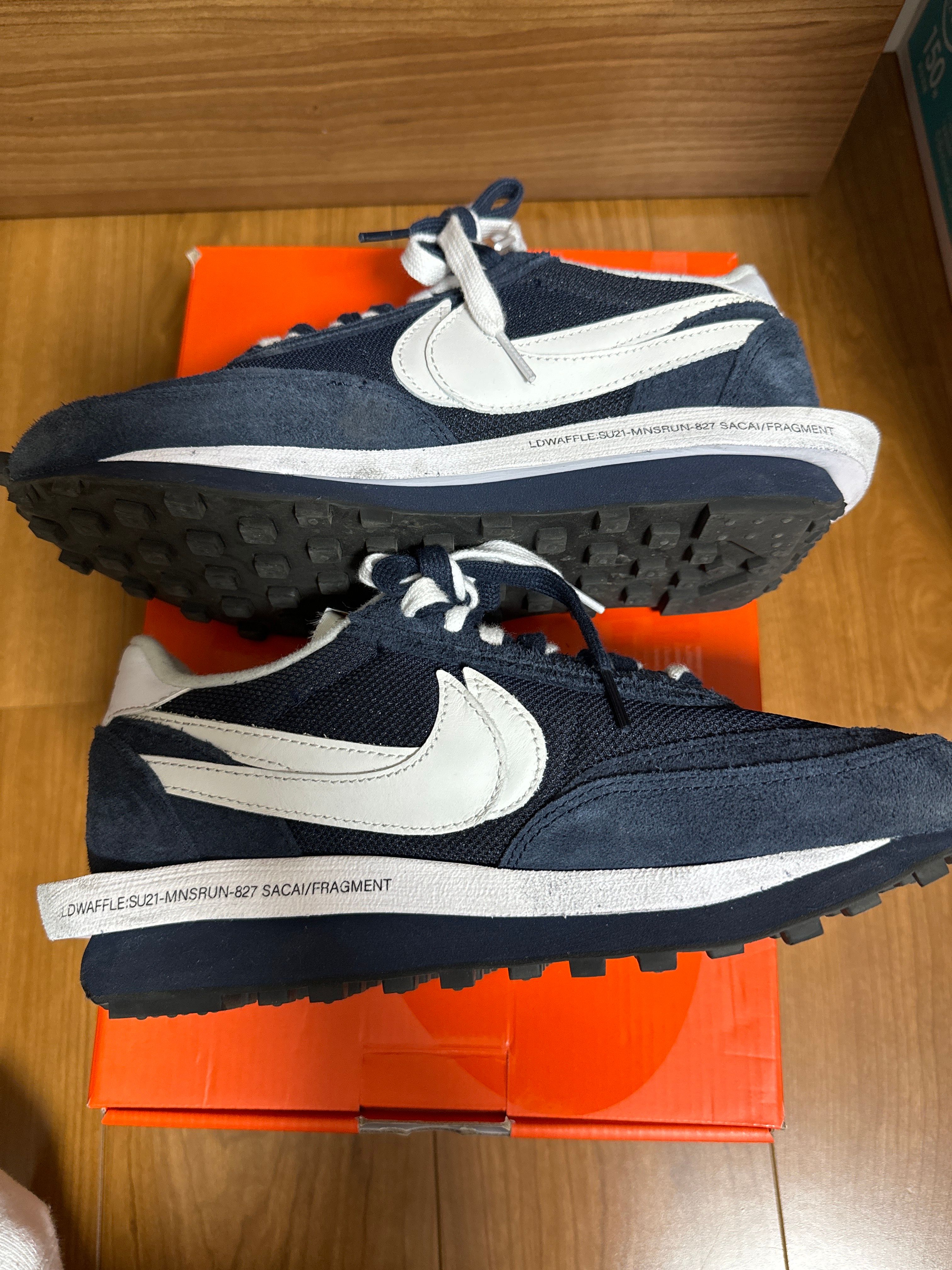 Fragment × sacai × Nike LD Waffle "Blackended Blue"