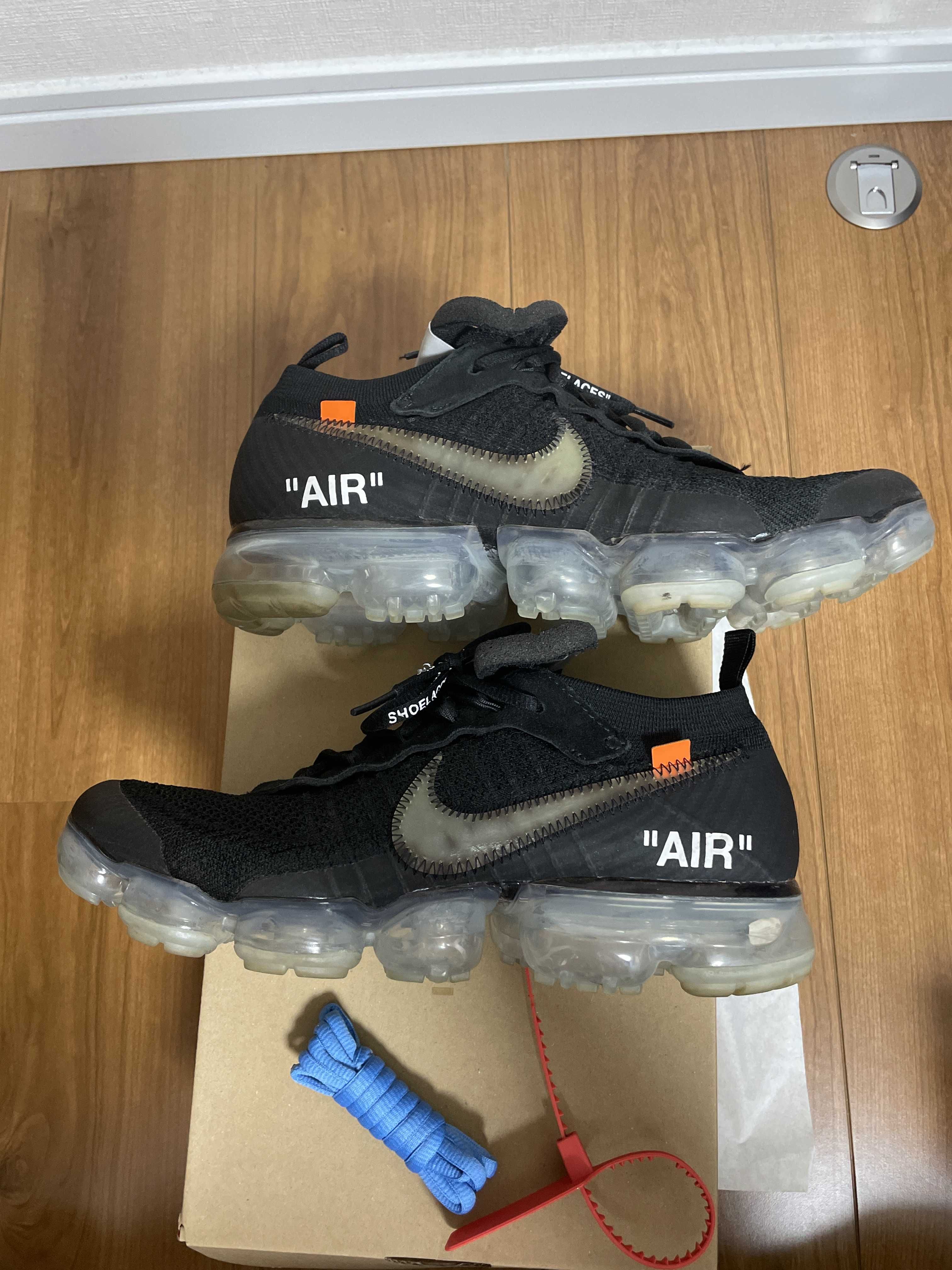 Off-White × Nike Air Vapormax "Black/Total Orange/Clear"
