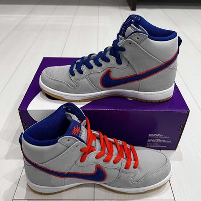 Nike SB Dunk High "Rush Blue and Team Orange/New York Mets"