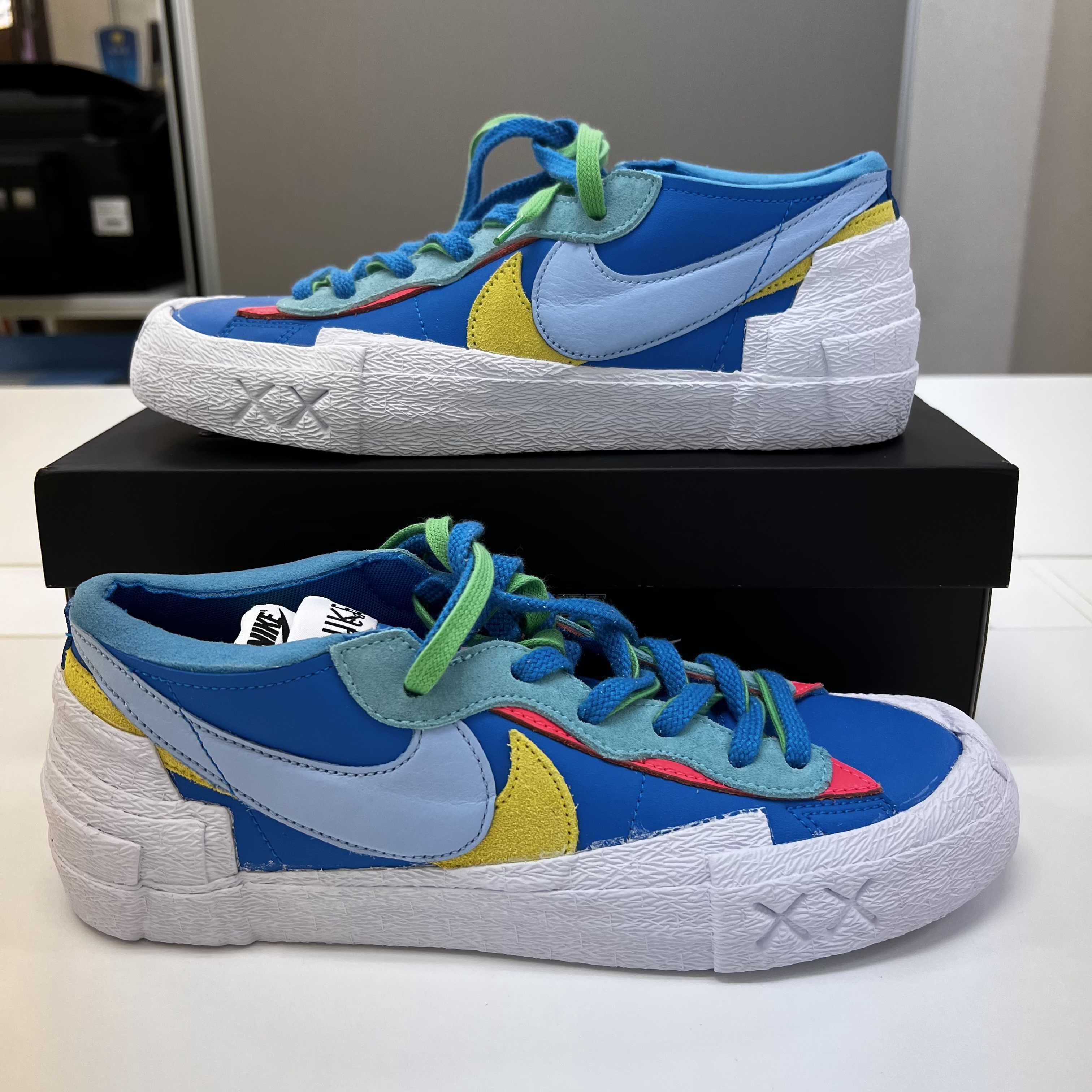 KAWS × sacai × Nike Blazer Low "Neptune Blue"