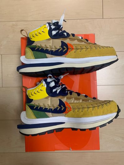 Jean-Paul Gaultier × sacai × Nike VaporWaffle "Sesame/Multi Color"