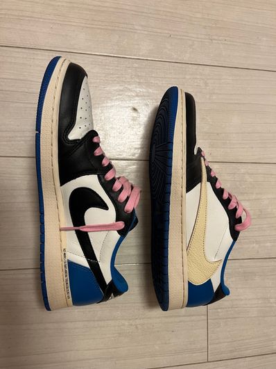 Travis Scott × fragment design × Nike Air Jordan 1 Low OG SP "Military Blue"