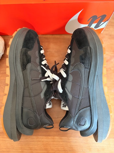 sacai × Nike VaporWaffle "Black Gum"