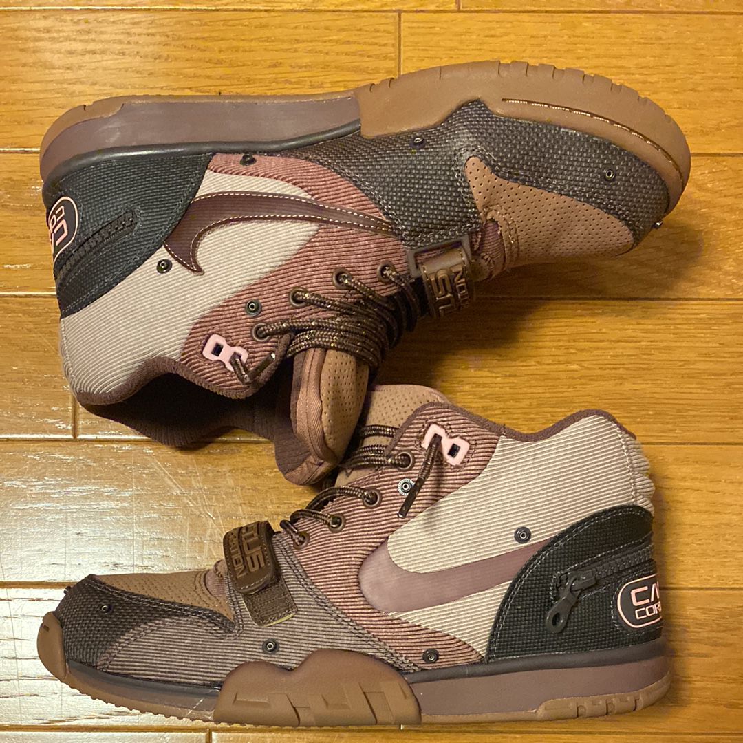 Travis Scott x Nike Air Trainer 1 SP "Archaeo Brown and Rust Pink"