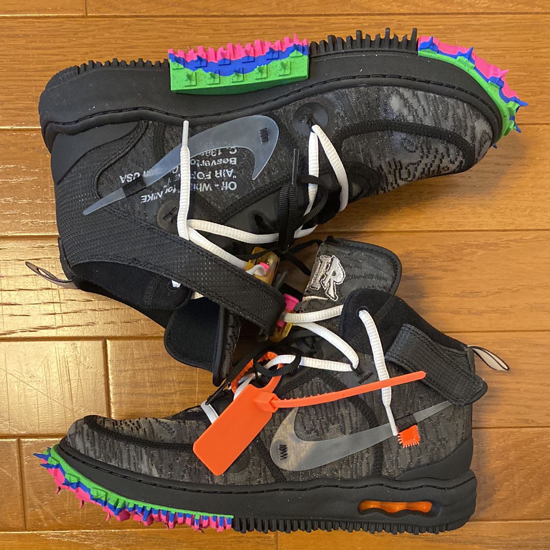 Off-White × Nike Air Force 1 Mid "Black"