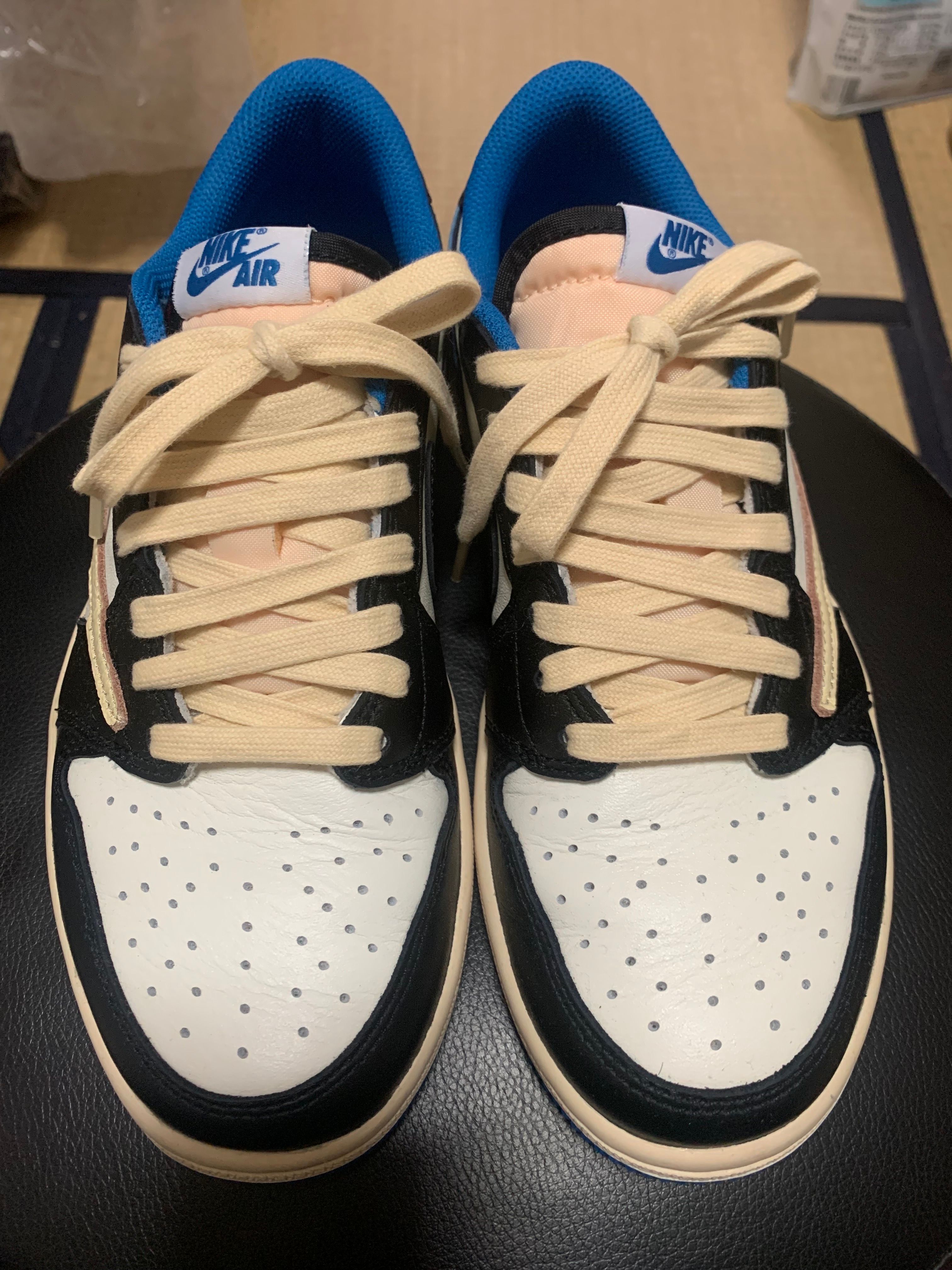 Travis Scott × fragment design × Nike Air Jordan 1 Low OG SP "Military Blue"