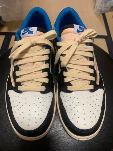 Travis Scott × fragment design × Nike Air Jordan 1 Low OG SP "Military Blue"
