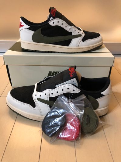 Travis Scott × Nike Women's Air Jordan 1 Low OG "Medium Olive"