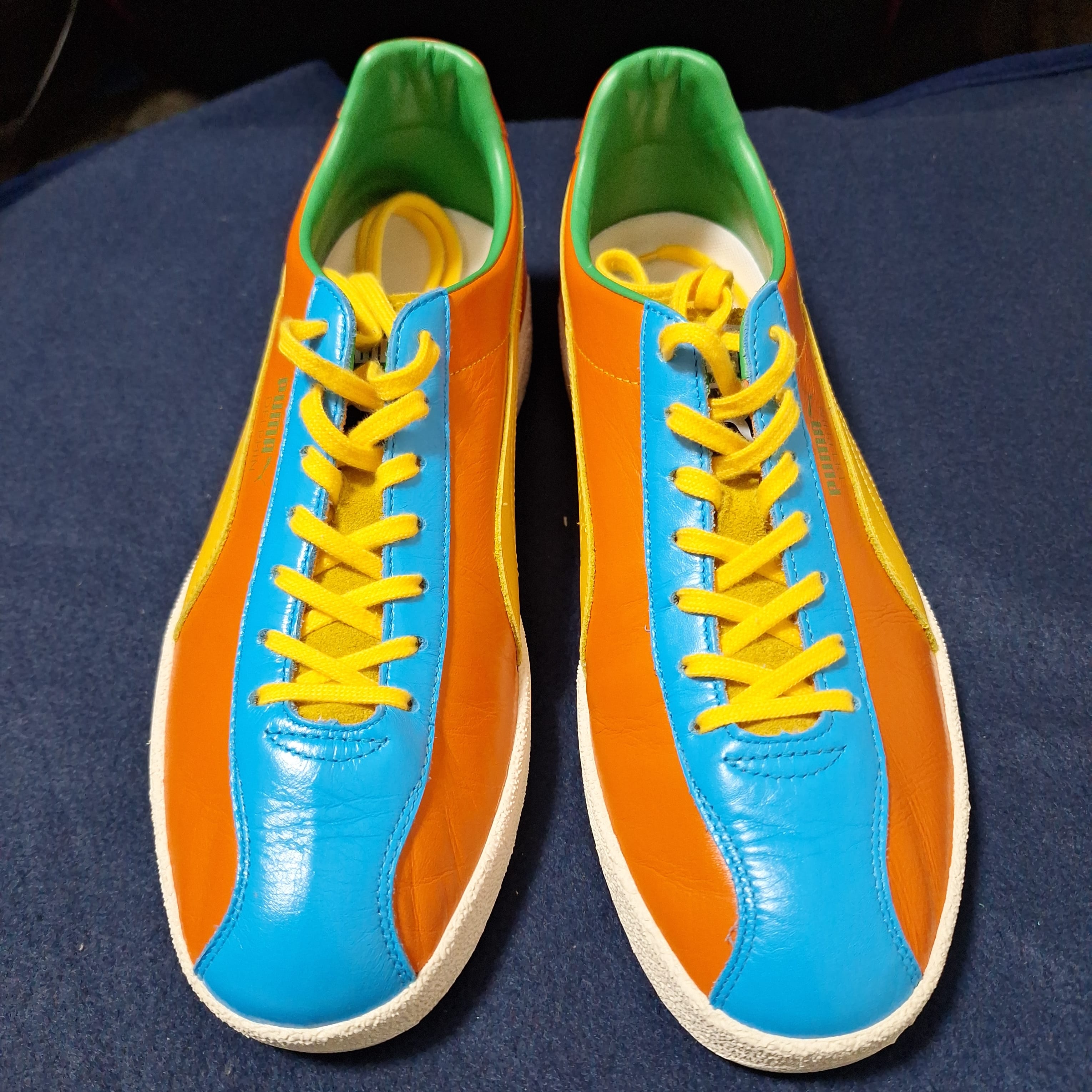 プーマ デルフィング OG MIJ ファイブ リングス "オレンジ/LTブルー/イエロー"