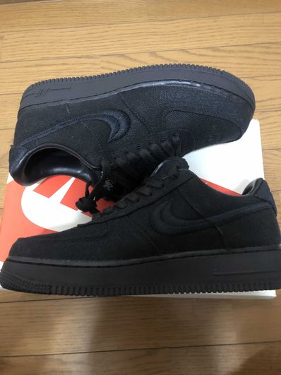 Stussy × Nike Air Force 1 Low "Triple Black"