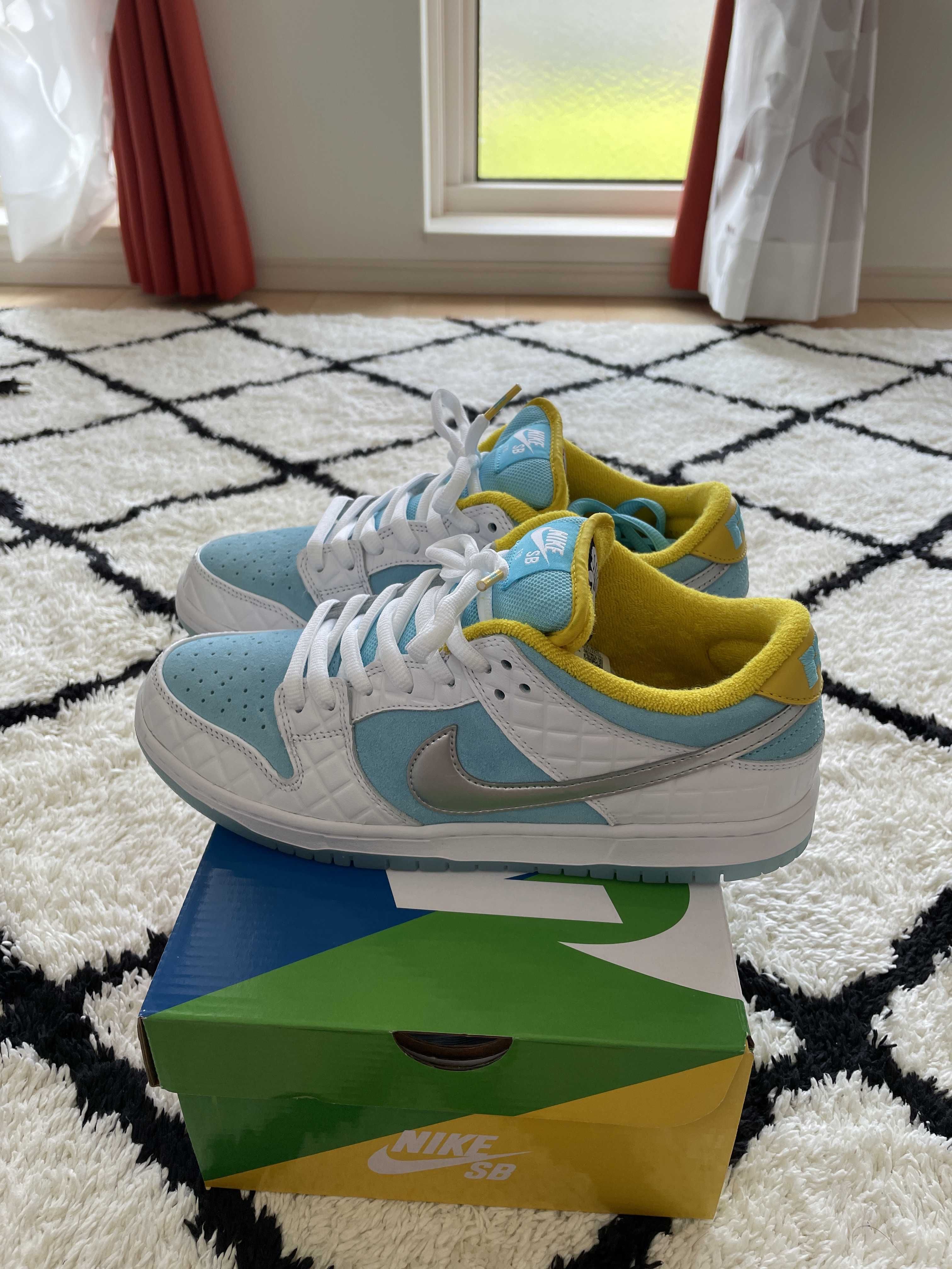 FTC × Nike SB Dunk Low "White/Blue"