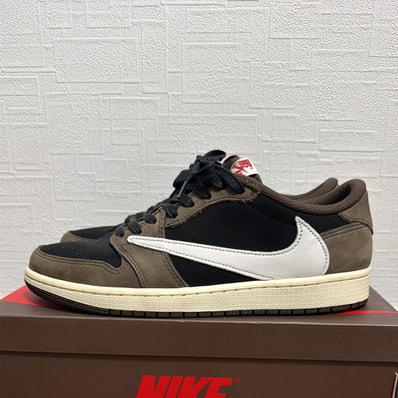 Travis Scott × Nike Air Jordan 1 Low OG SP-T "Black/Dark Mocha"