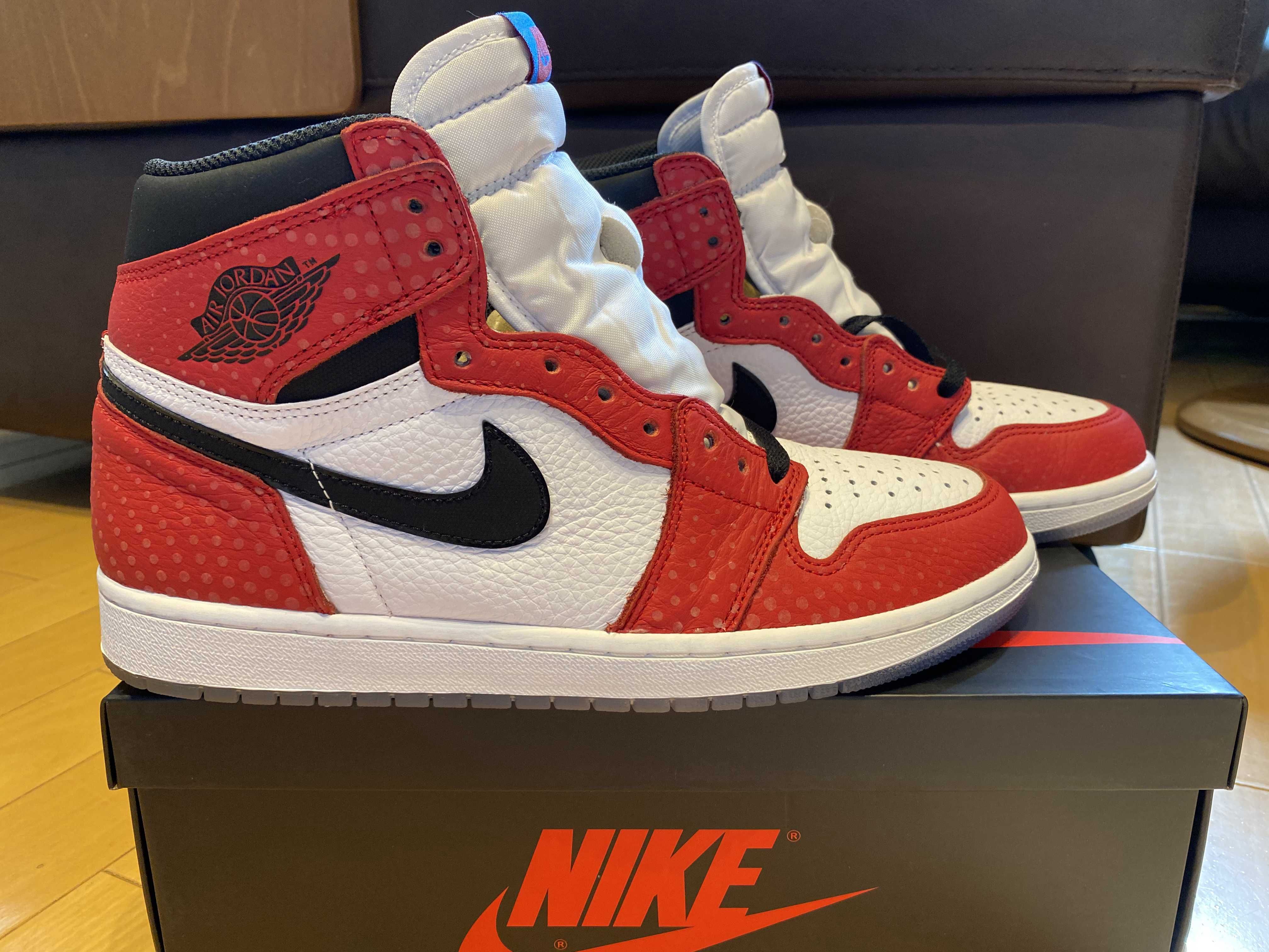 Spiderman × Nike Air Jordan 1 Origin Story "Gym Red/White/Photo Blue/Black"