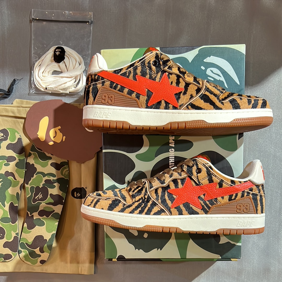 アベイシングエイプ スケートスタ "タイガー カモ/サファリ"