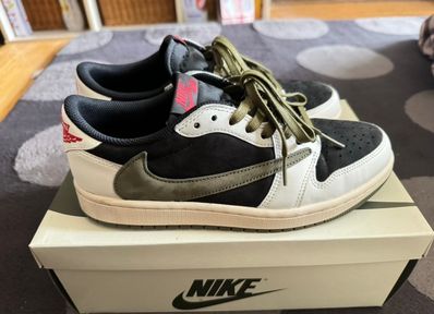 Travis Scott × Nike Women's Air Jordan 1 Low OG "Medium Olive"