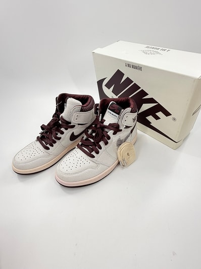 A Ma Maniere × Nike Air Jordan 1 Retro High OG "Sail and Burgundy"