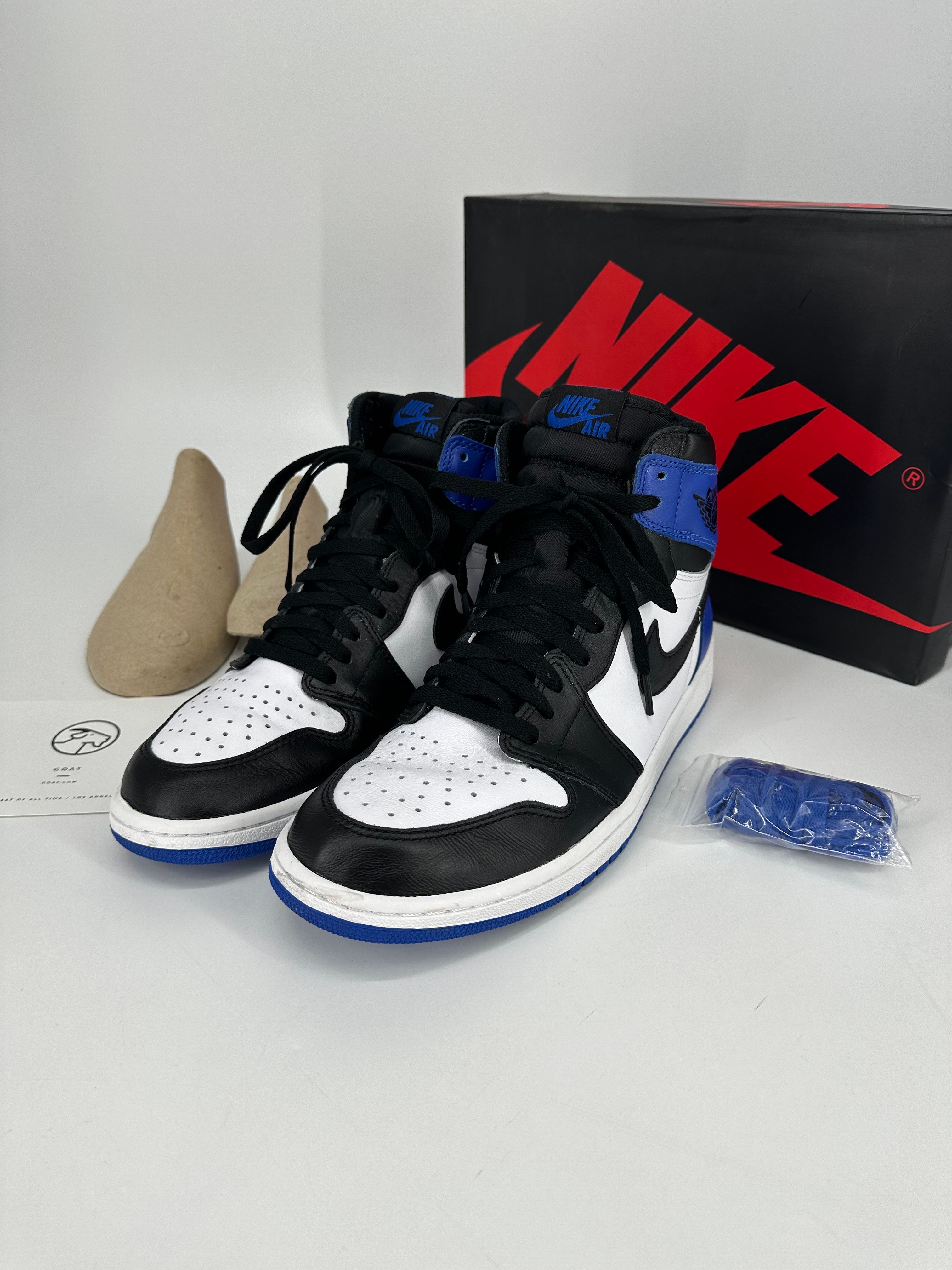 fragment design × Nike Air Jordan 1 Retro High OG "Black/Sport Royal/White"
