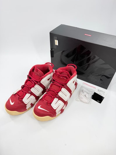 Supreme × Nike Air More Uptempo "White/Red"