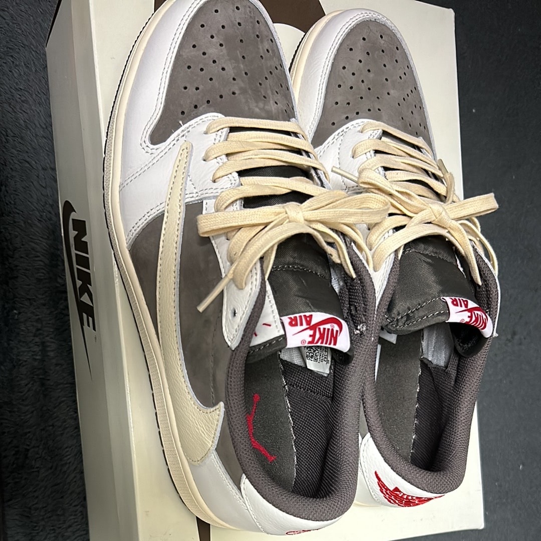 Travis Scott × Nike Air Jordan 1 Low OG SP "Reverse Mocha/Sail and Ridgerock"