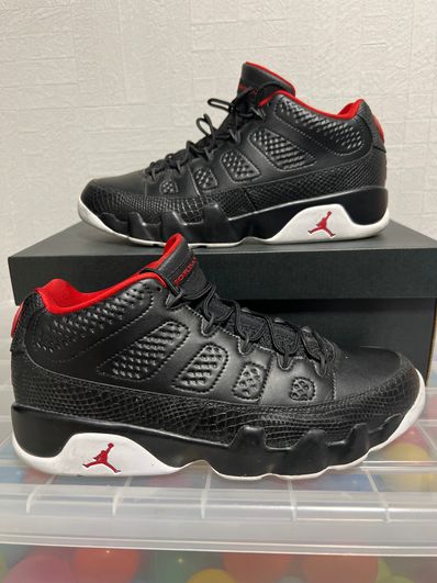 NIKE AIR JORDAN 9 RETRO LOW "BLACK/GYM RED/WHITE"