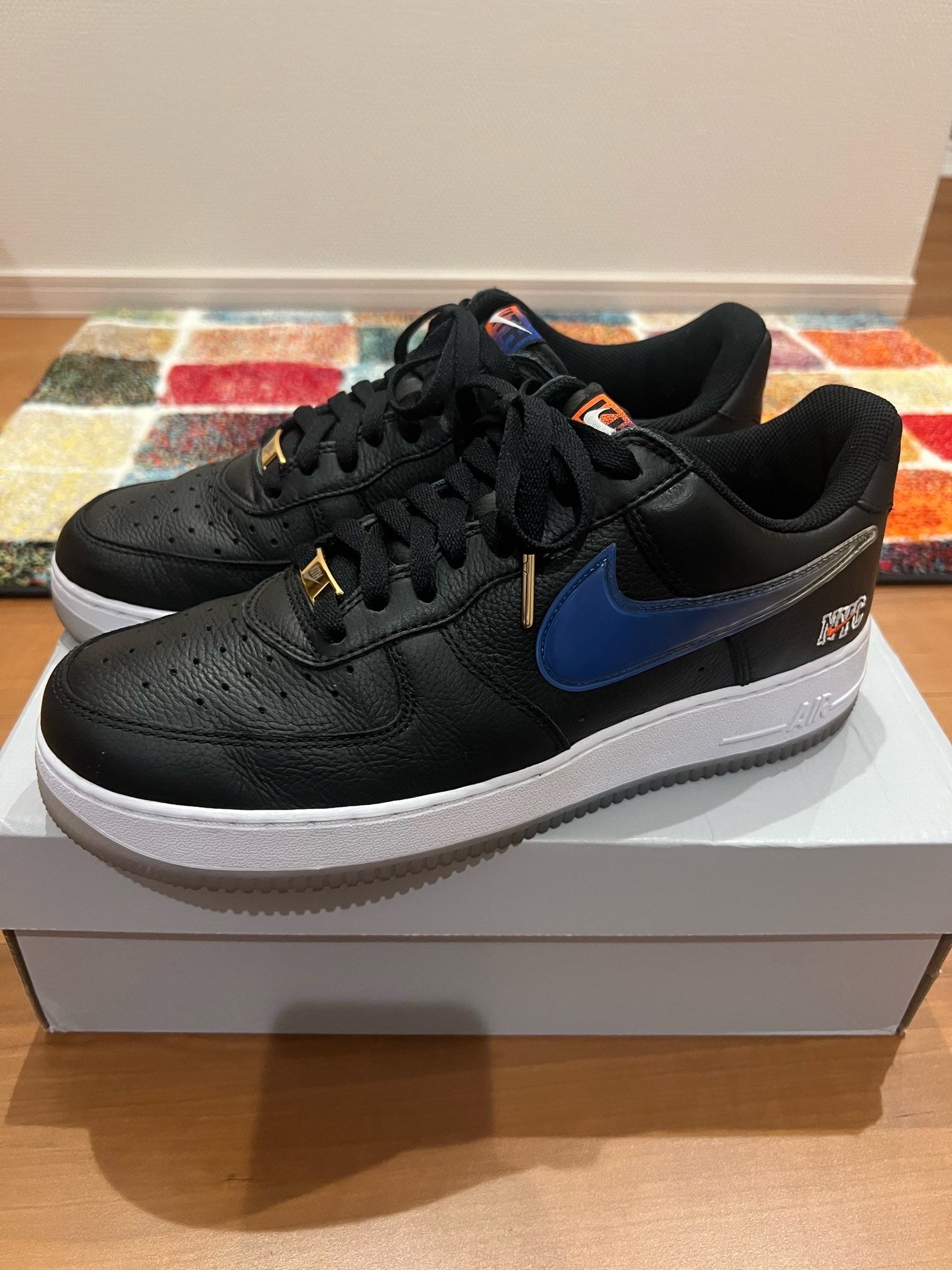 KITH × Nike Air Force 1 Low New York Knicks "Black/Brilliant Orange/Rush/Brilliant White"
