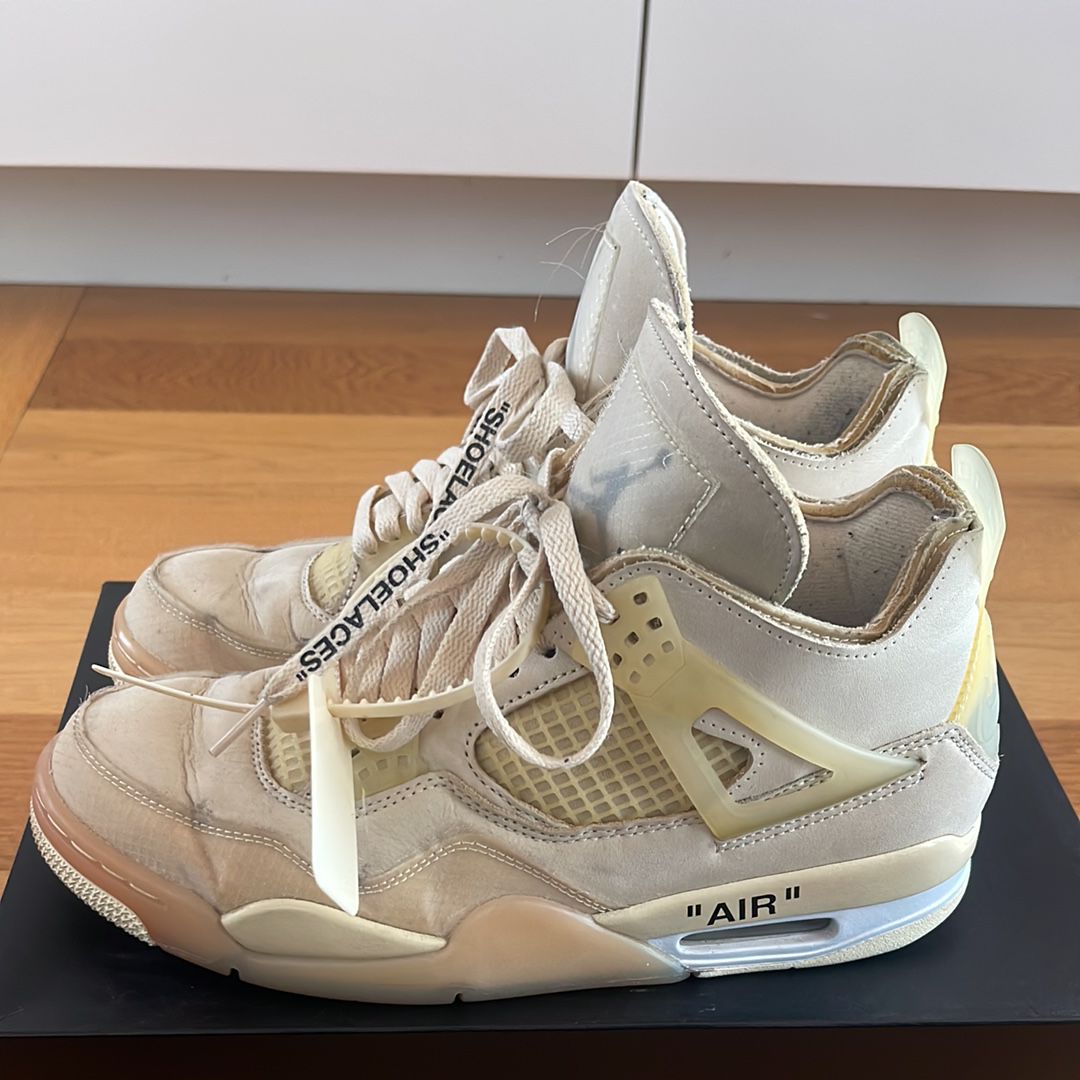 Off-White × Nike Women's Air Jordan 4 SP "Sail"