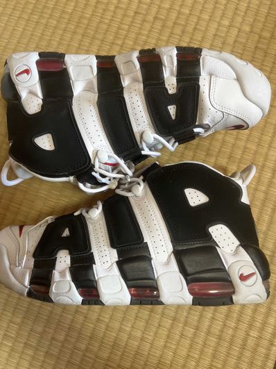 NIKE AIR MORE UPTEMPO "WHITE/BLACK/UNIVERSITY RED"(2020)