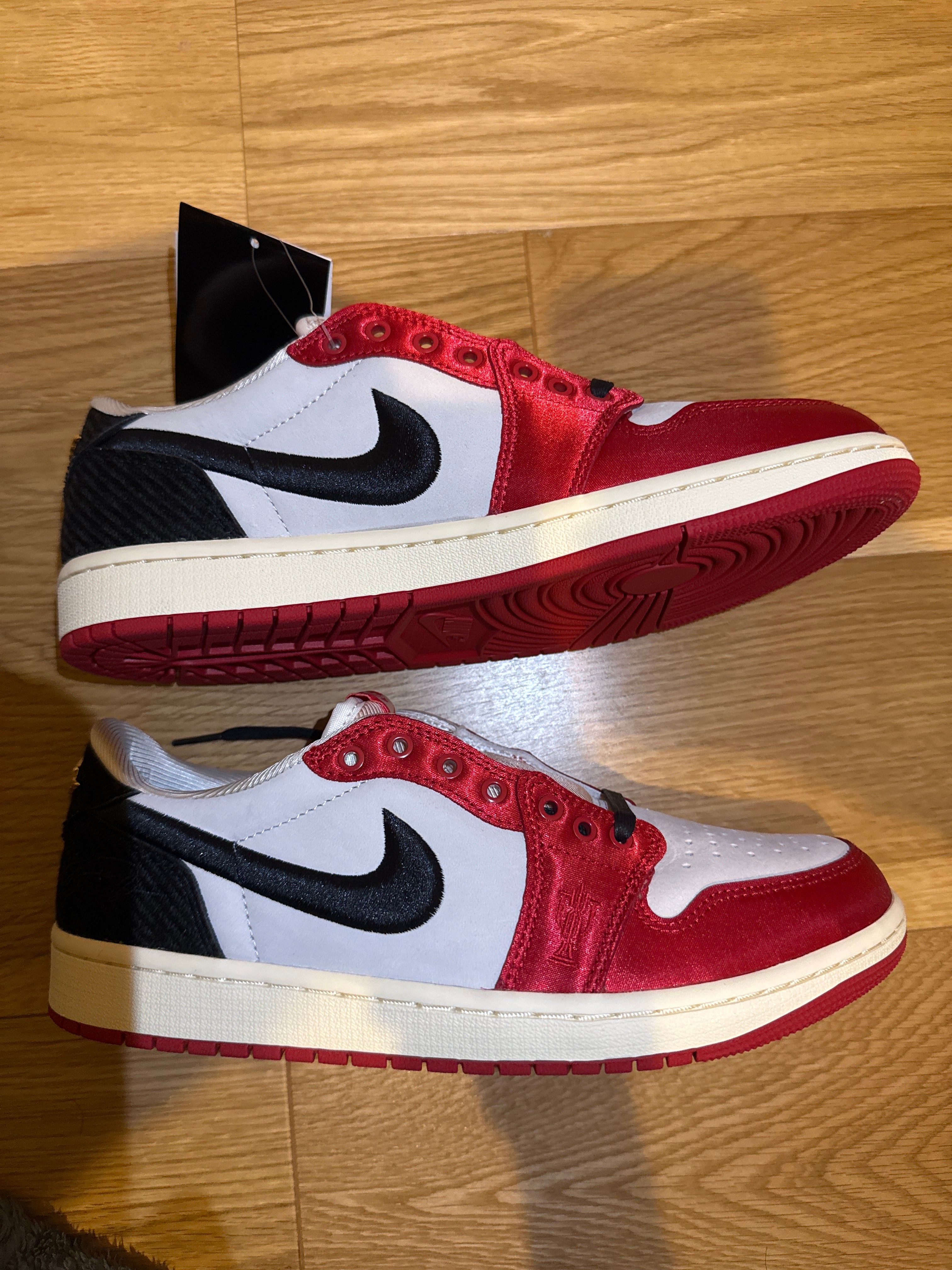 Trophy Room × Nike Air Jordan 1 Low OG "Sail and Varsity Red"