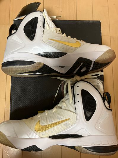 Nike LeBron 9 PS Elite Home "White/Metallic Gold"