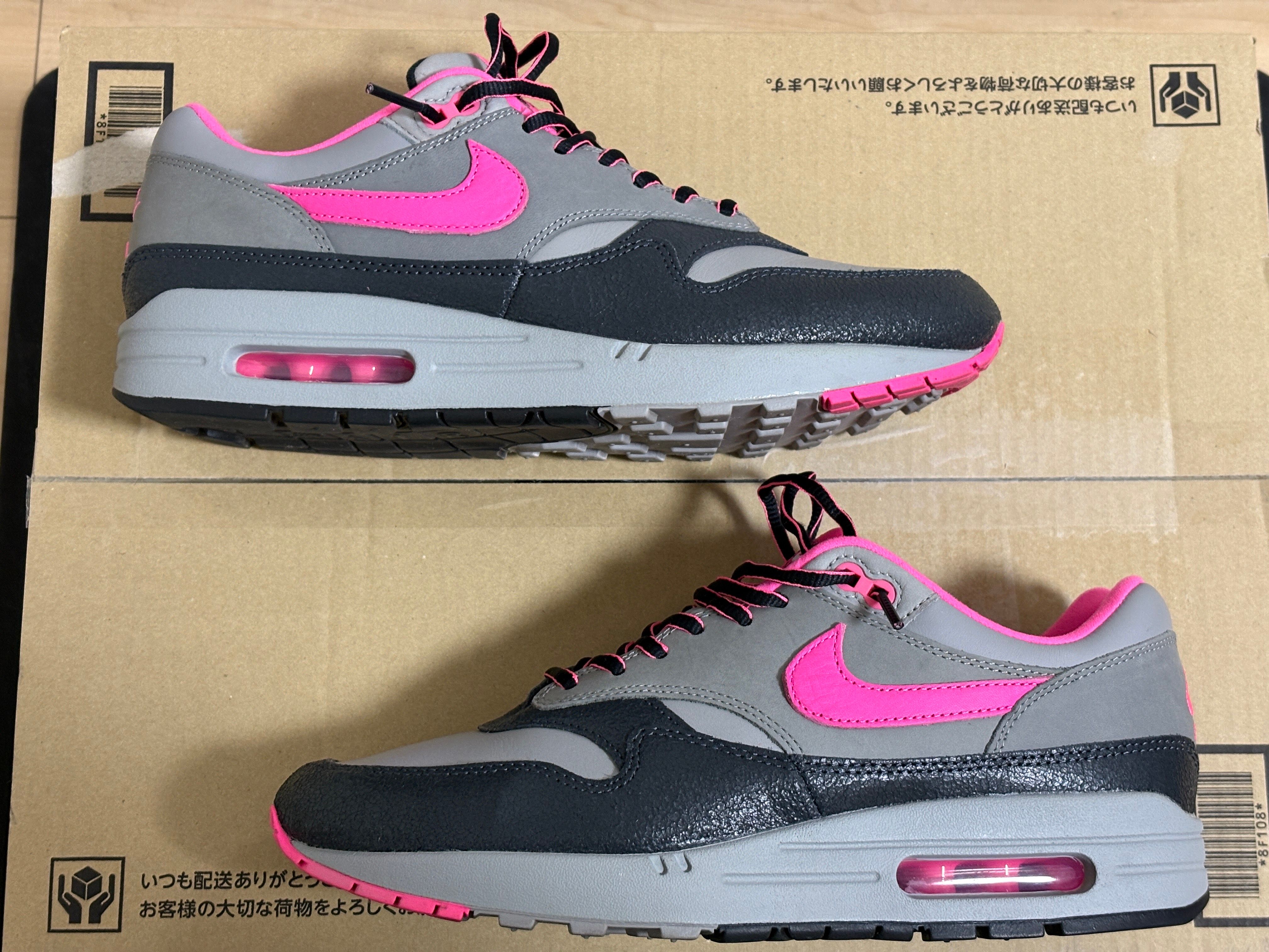 HUF × Nike Air Max 1 "Anthracite/Pink Pow"