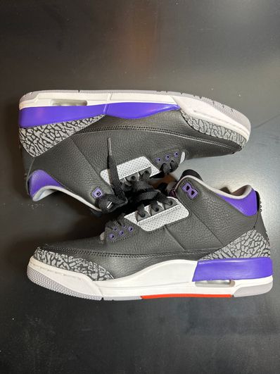 Nike Air Jordan 3 Retro "Black/Court Purple"