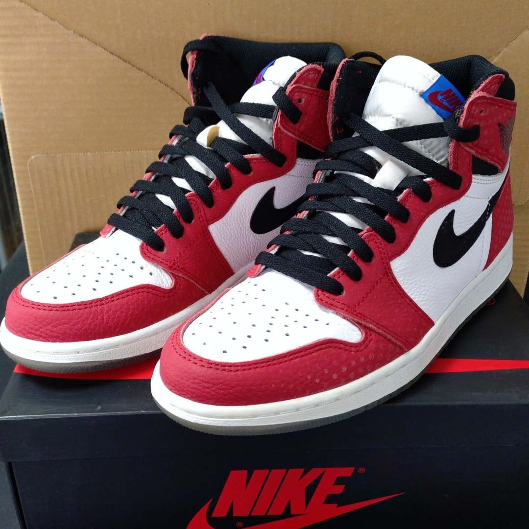 Spiderman × Nike Air Jordan 1 Origin Story "Gym Red/White/Photo Blue/Black"