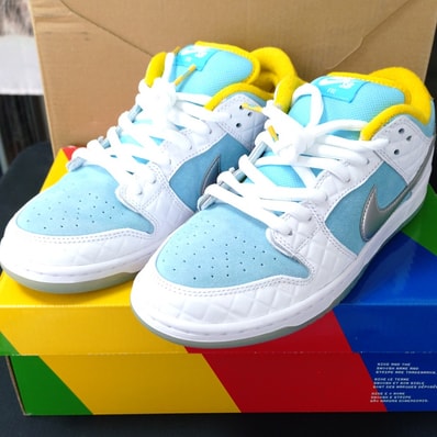 FTC × Nike SB Dunk Low "White/Blue"