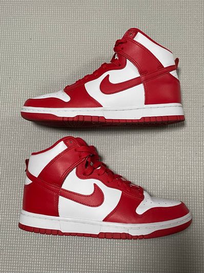 Nike Dunk High "Championship White and Red"
