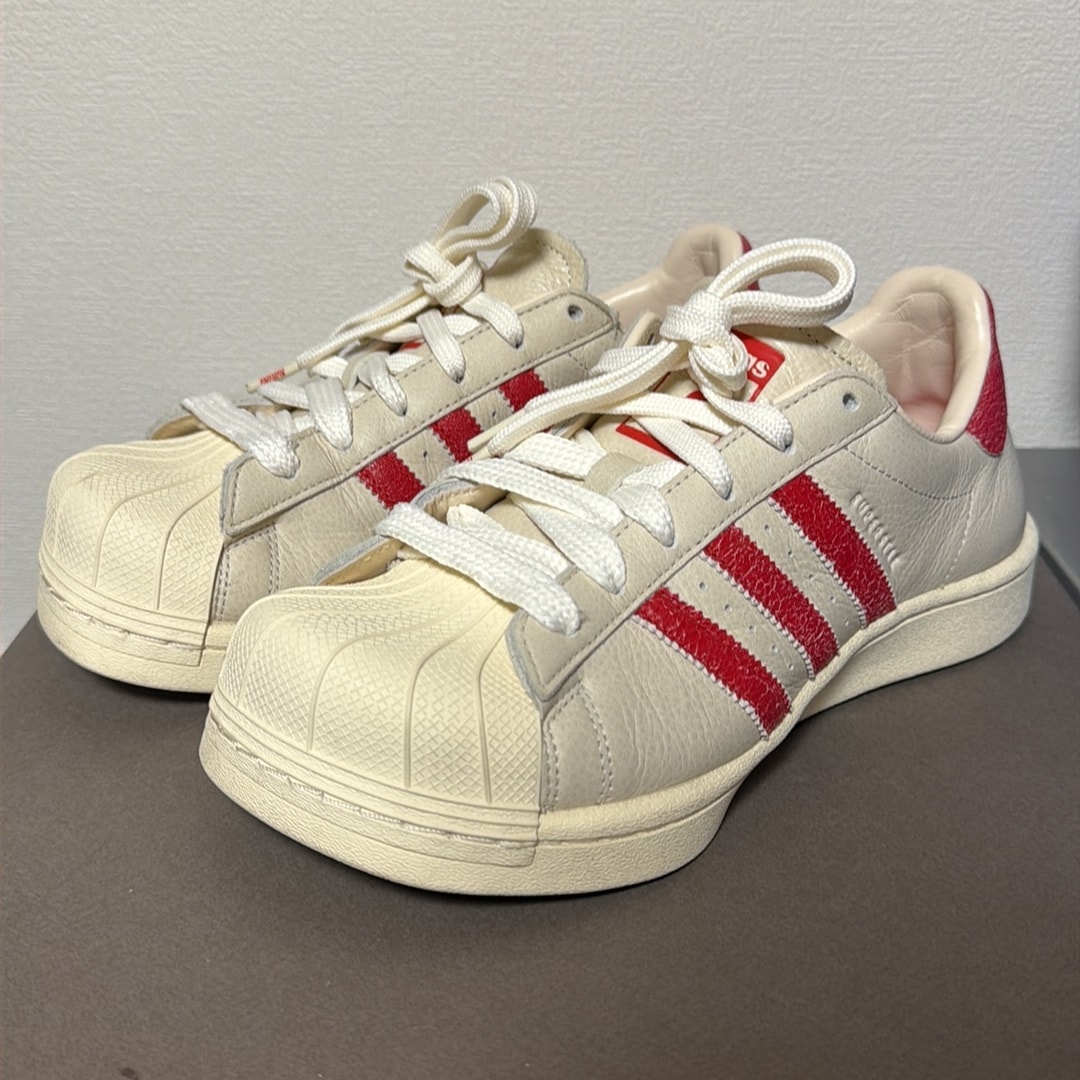 Avavav × adidas Women's Modified Superstar "Crystal White/Supplier Colour/Easy Yellow"