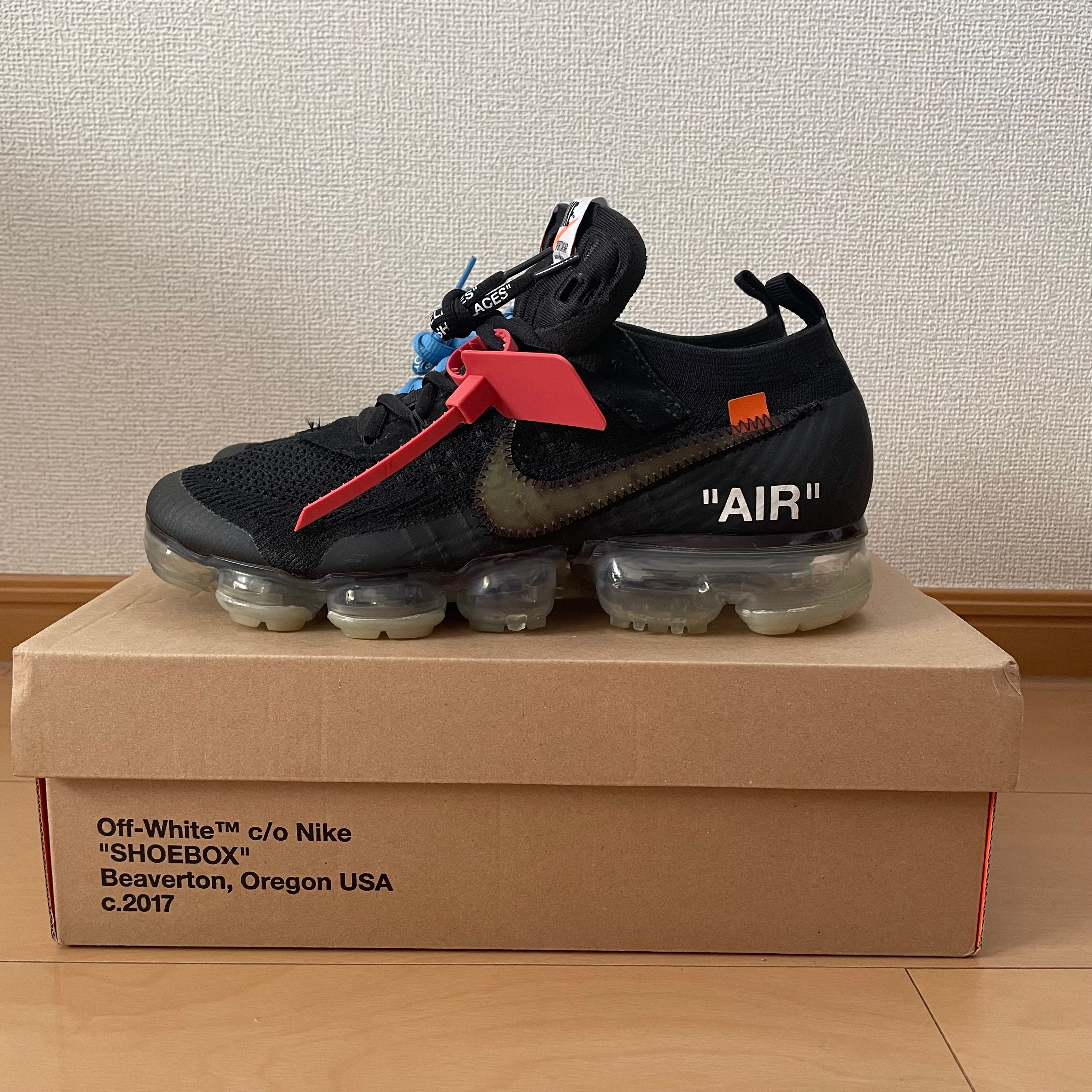 Off-White × Nike Air Vapormax "Black/Total Orange/Clear"