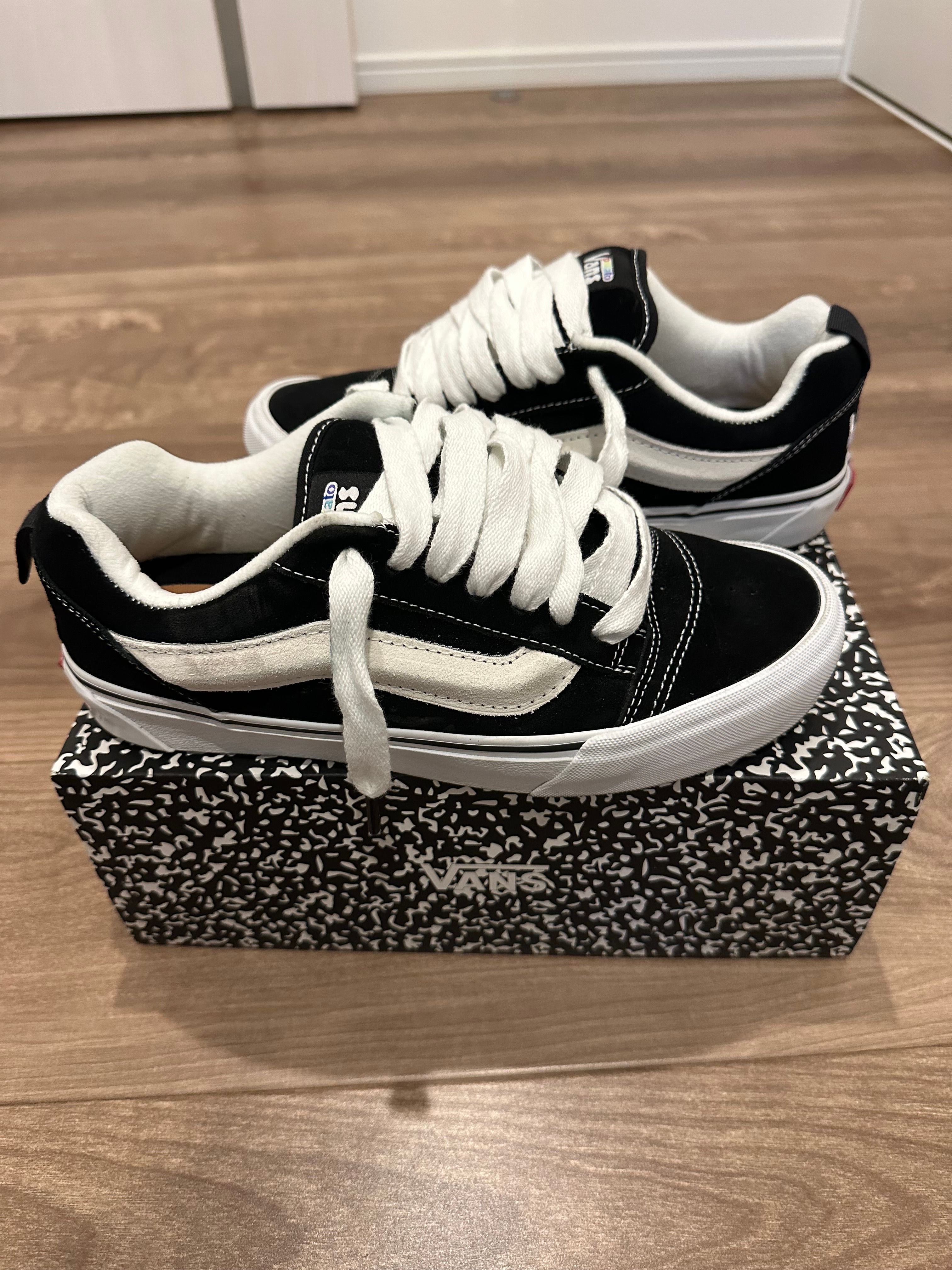 Imran Potato × Vans Vault UA Knu-Skool VR3 LX "Black/True White"
